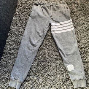 Thom Browne 4 Bar Grey Joggers